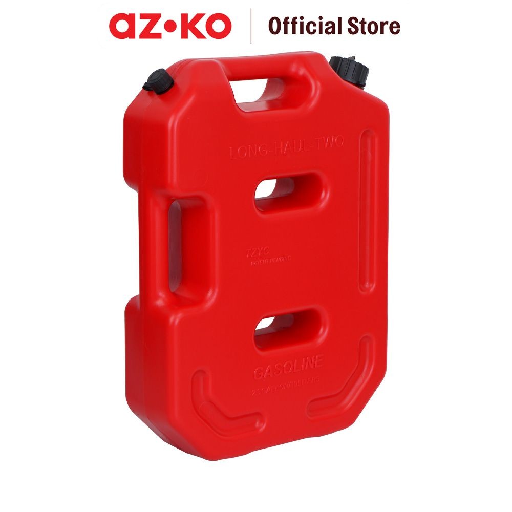 AZKO Krisbow 10 ltr Jerigen Gasoline Two Hole - Merah Tempat Bensin Bbm Jerrycan Jeriken Minyak Perl
