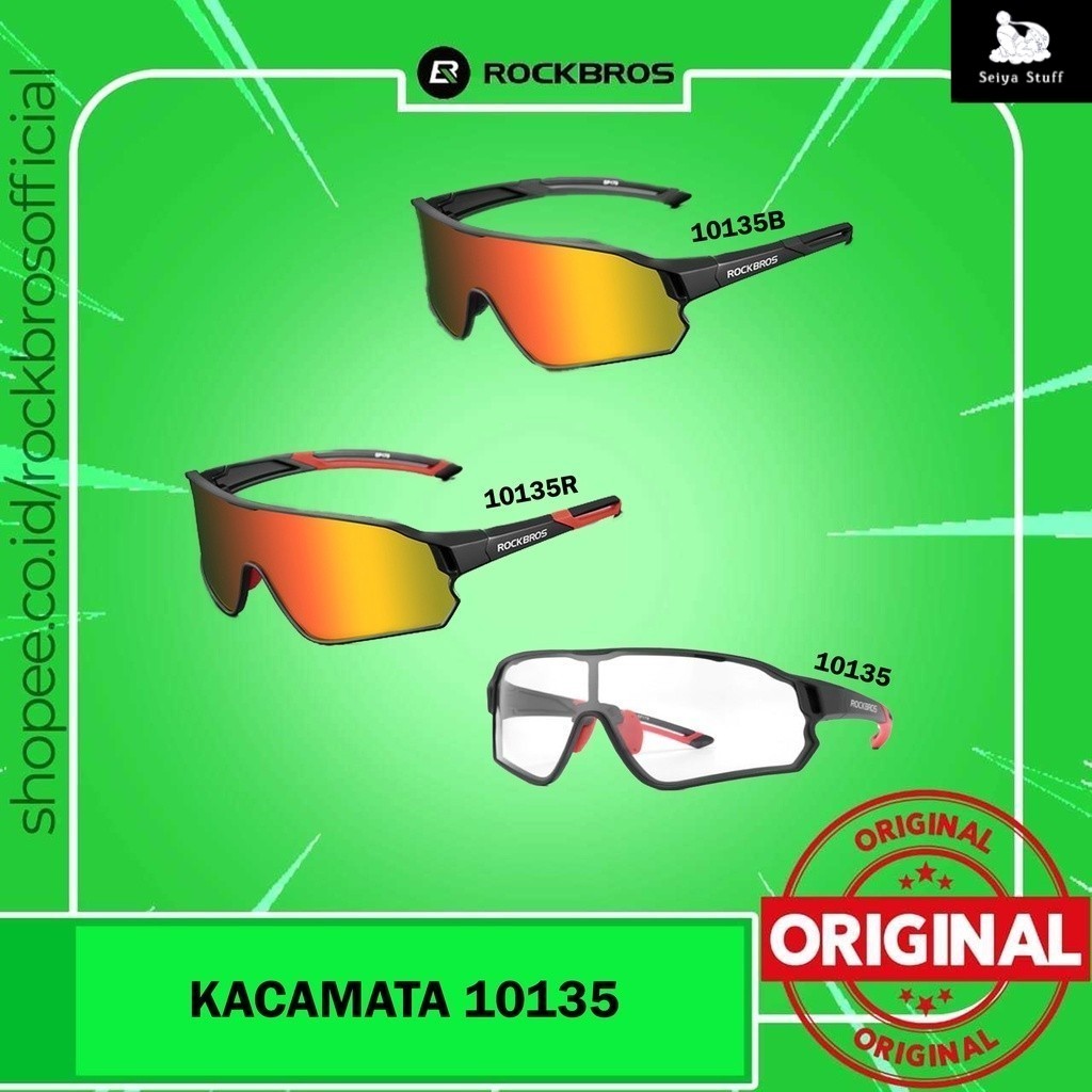 Kacamata Sepeda Gowes ROCKBROS 10135 Original Photocromic Full Frame