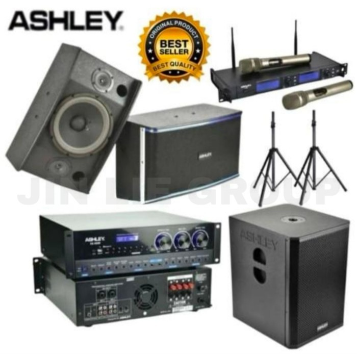GROSIR Paket Sound System Karaoke Speaker ASHLEY 10 Inch Full Set Subwoofer 12 Inch