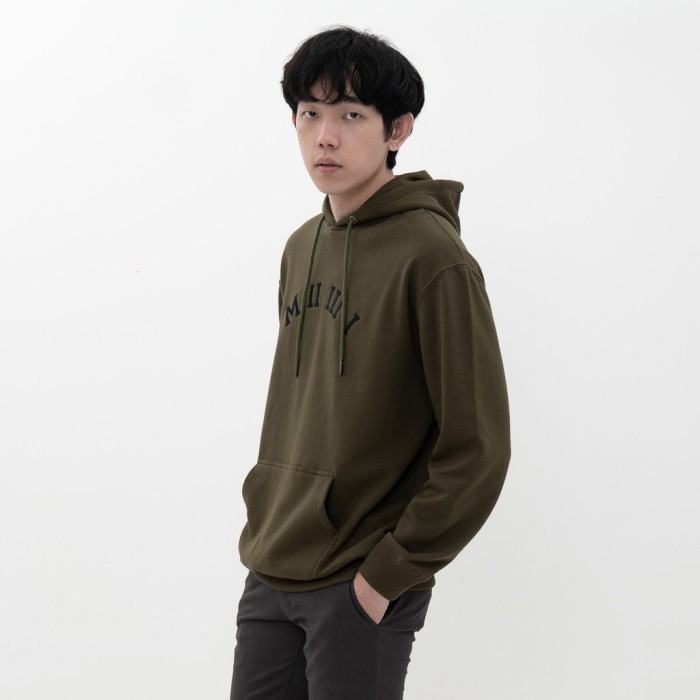 SALE -M231 Hoodie Panjang Army 2197F - L