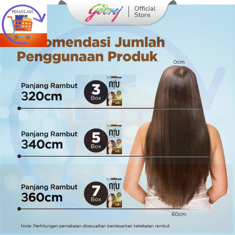 NYU Creme Hair Colour Natural Brown - Pewarna Rambut