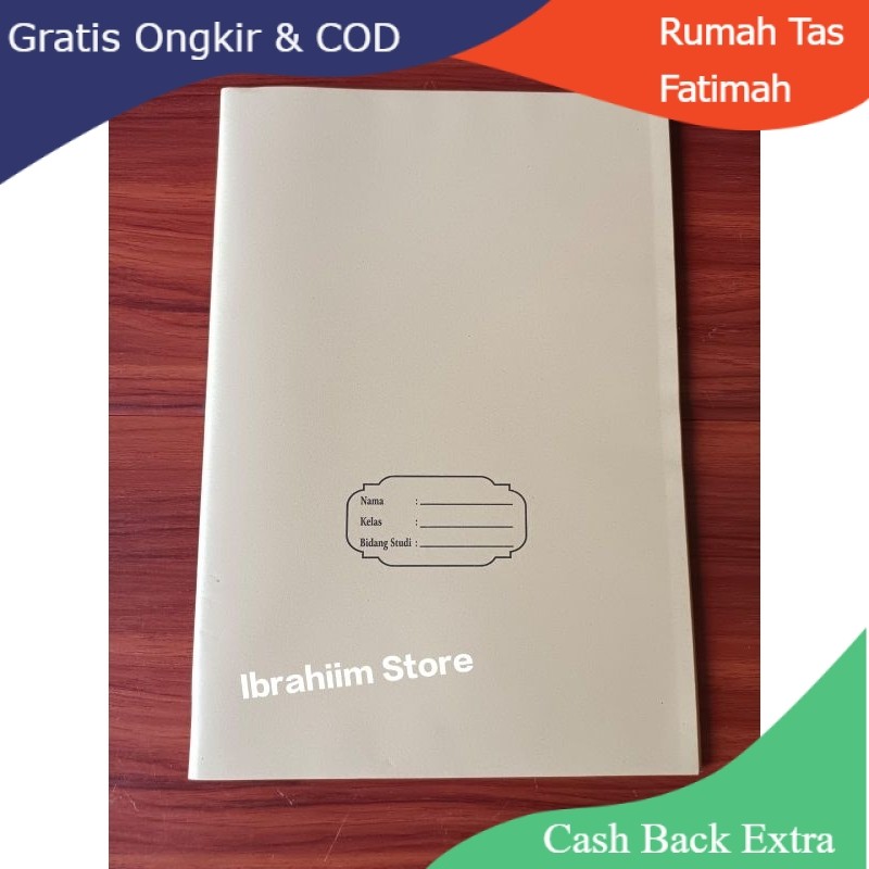 

Promo SAMPUL BUKU BOXY COKLAT MURAH ISI 20 By Rumah Tas Fatimah