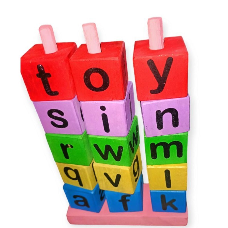 READYSTOCK Media kreatifitas anak / Mainan Edukatif Anak Balok Susun Huruf Abjad /Mainan Balok Alpab