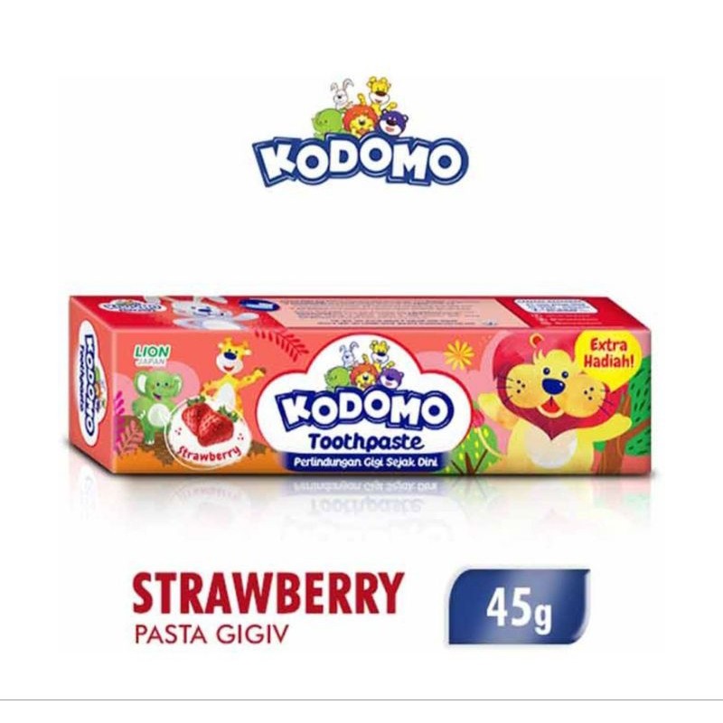 KODOMO Pasta gigi Anak Strawberry 45g - Odol Bayi