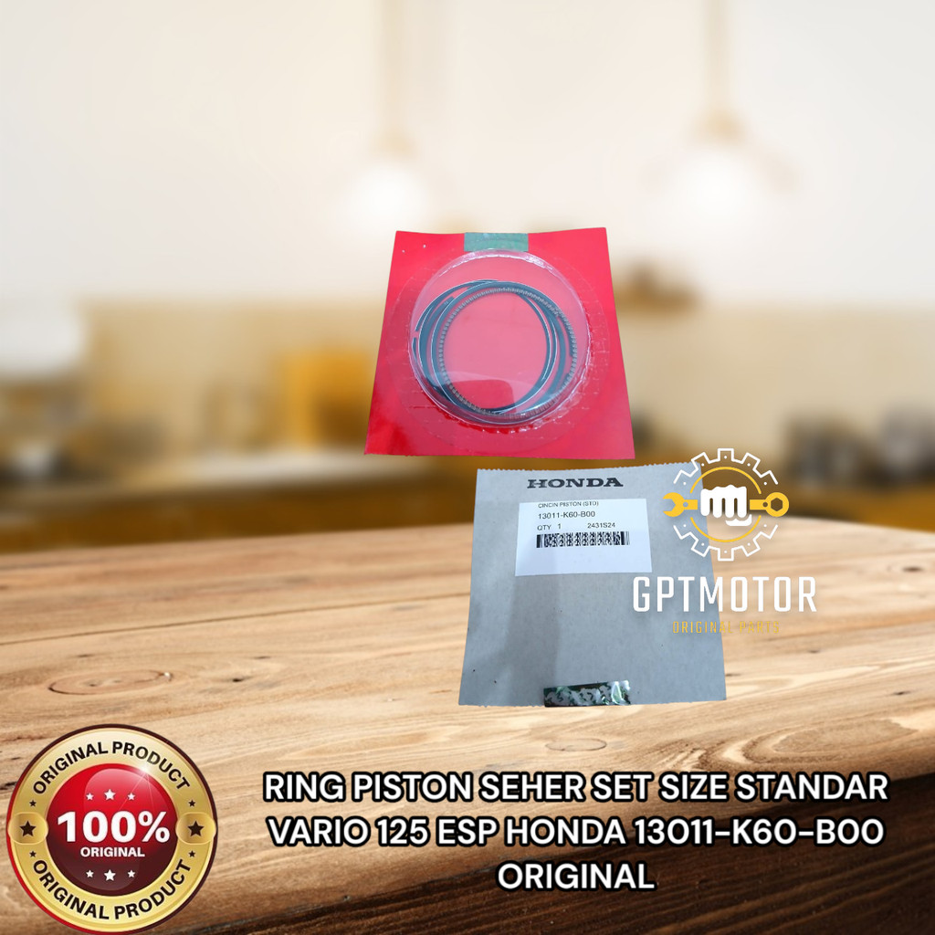 RING PISTON SEHER SET SIZE STANDAR VARIO 125 ESP AHM 13011-K60-B00