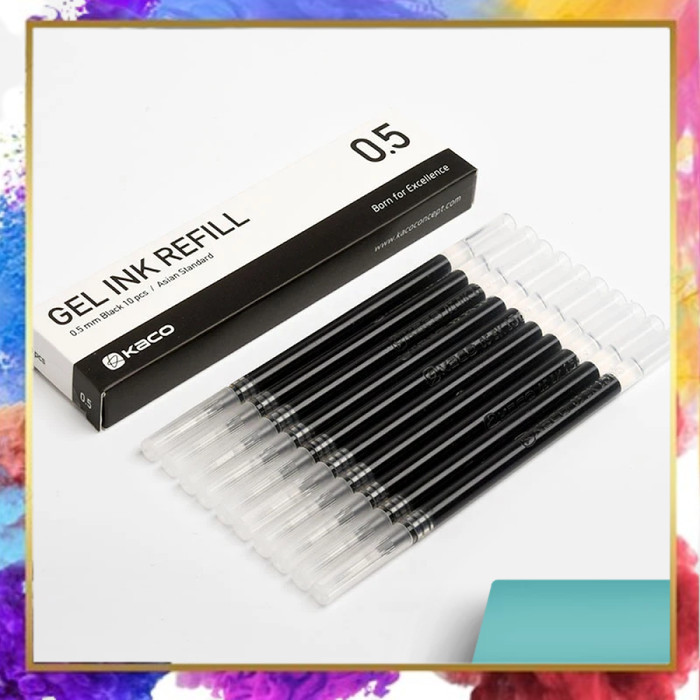 

Kaco KEFILL Refill Pulpen Gel Tinta Hitam 0.5mm for Kaco PURE 1 PCS - K1622