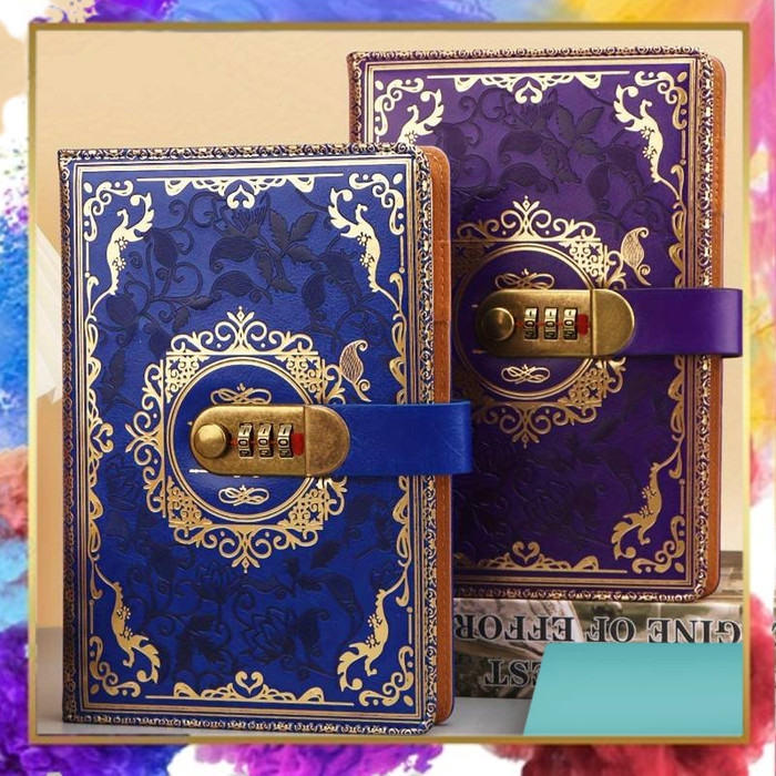 

JESJELIU Buku Diary Notebook Catatan Jurnal 200 Halaman with Lock - JJ-3