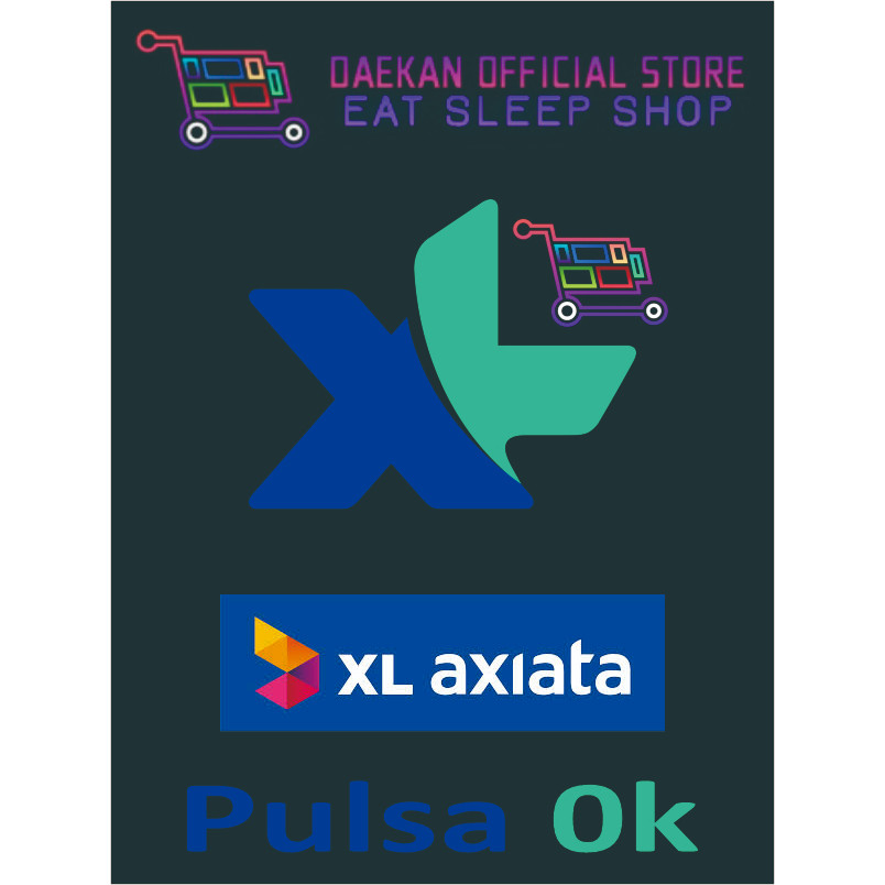 Kartu Perdana XL Axiata Pulsa 0k Masa Aktif Aman Per 100 pcs