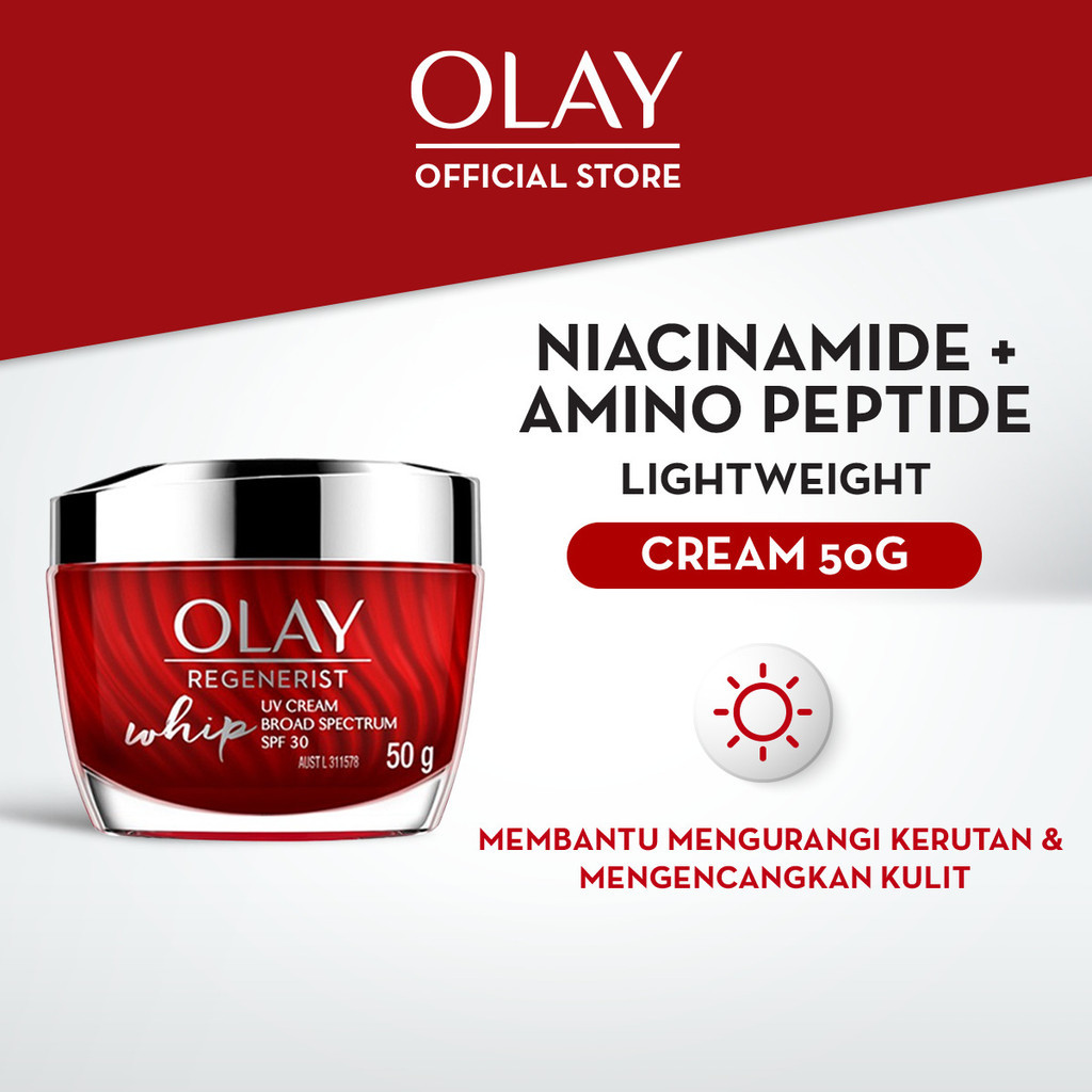 Olay Regenerist Whip UV SPF30 Niacinamide Day Cream Skincare Antiaging 50gr