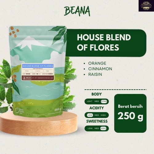 

House Blend of Flores Coffee Roasted Beans | Blend Kopi Robusta Arabica 250gr - Beana Roastery Semarang