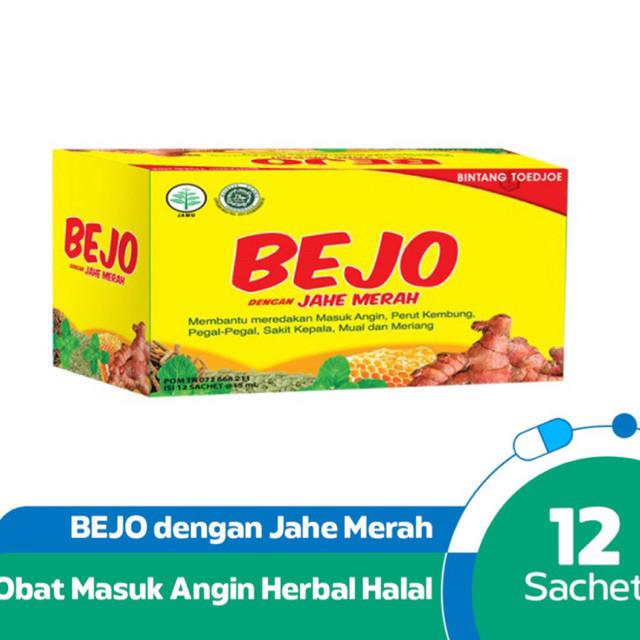 

BEJO Jahe Merah 12x15ml PER BOX ISI 12*