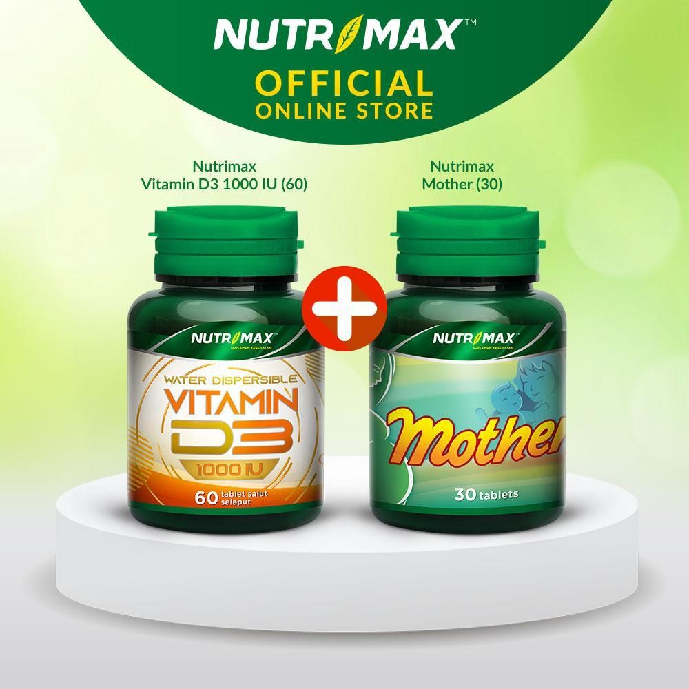 Paket Promil Nutrimax Terbaru dengan Banyak Kelebihan Nutrimax Vitamin D3 1000 Nutrimax Mother