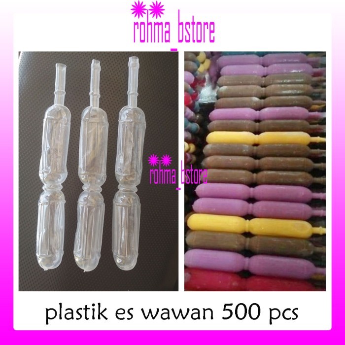 

Plastik Es Wawan 500 pcs Murah Bentuk Kemasan Unik - wawan 500 pcs