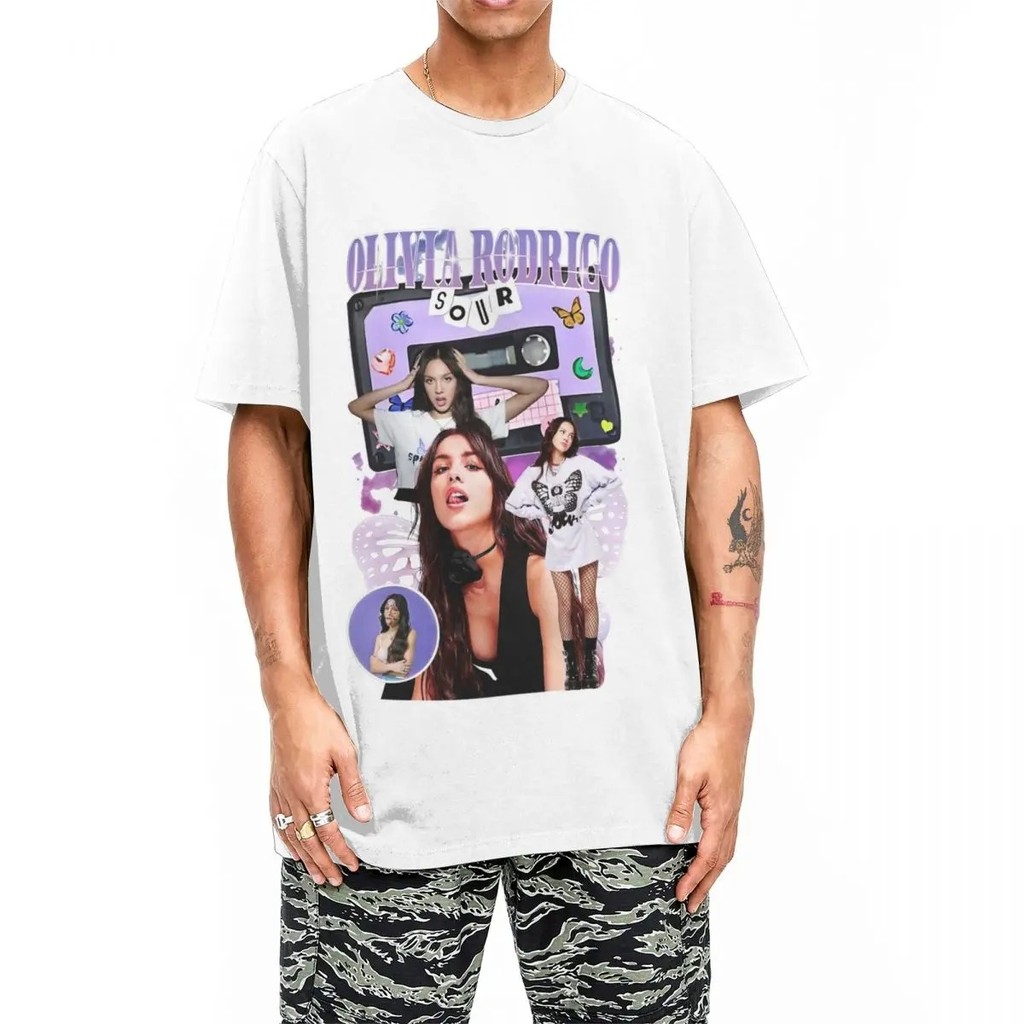 Kaos-Vintage-Olivia-Grafis-Vintage-Pria-Musik-Guts-Tour-2024-Kaos-Vintage