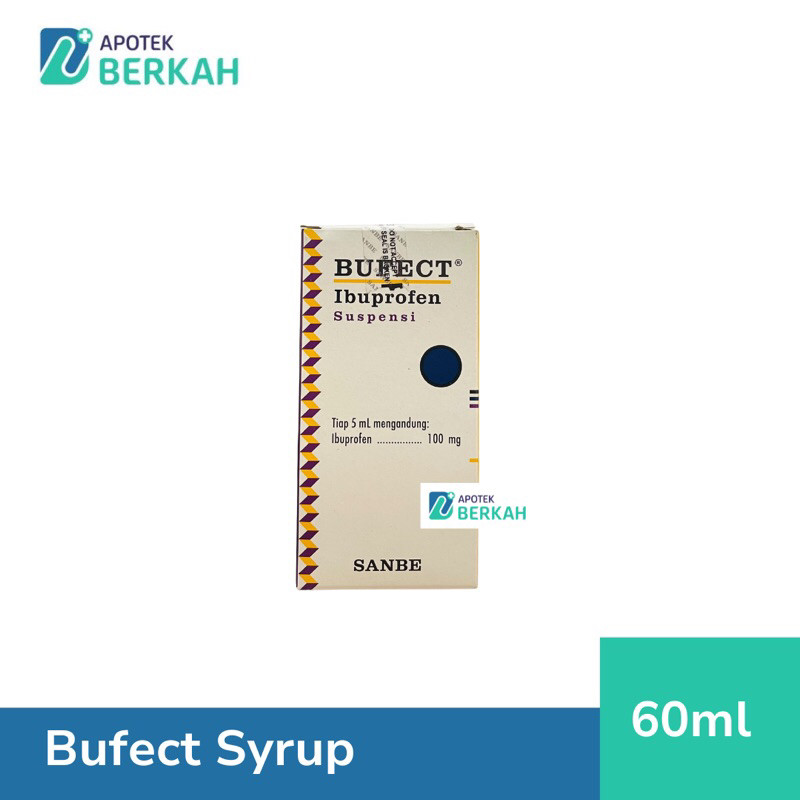 Bufect Ibuprofen Syrup Obat Demam anak Obat Nyeri Sakit gigi - 60ml