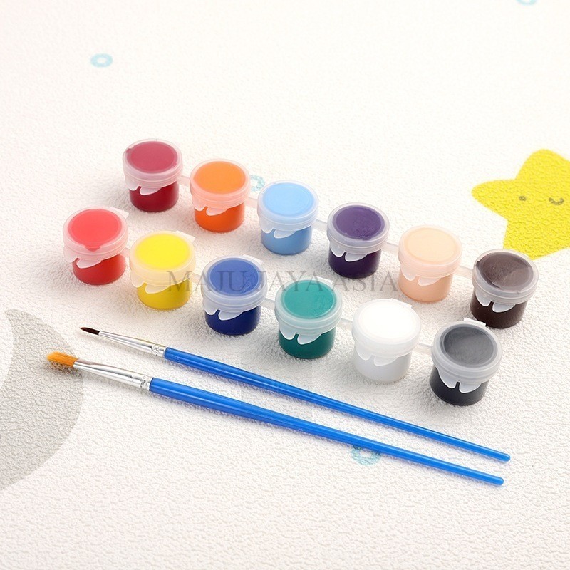 

TERMURAH Acrylic Colour Set 6 Warna - Cat Akrilik Kanvas Lukis Canvas Paint Acrylic Color 3 Ml