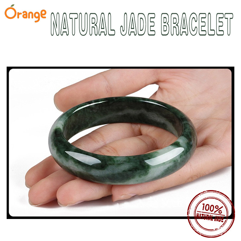 Natural Emerald Oil Cyan Jade Bracelet Original Certified Luxury Bracelet For Women Shipping Free Wh