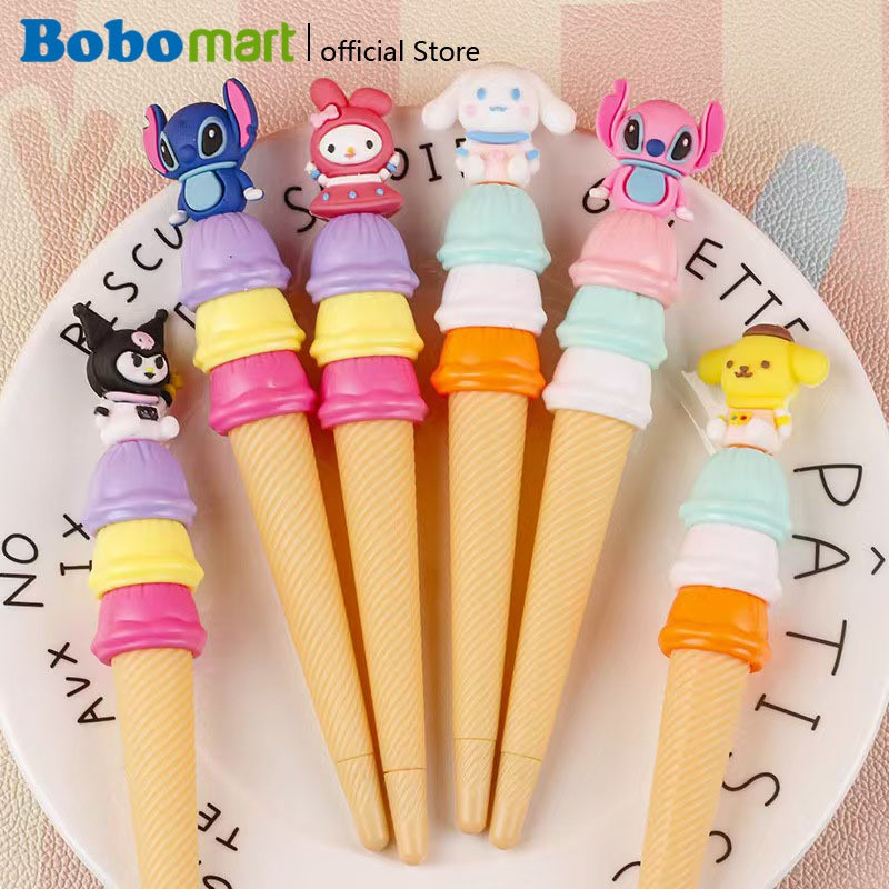 

BOBOMART 1 PCS KRD-1121 PULPEN SEKOLAH MOTIF SANRIO ESKRIM PULPEN KARAKTER KARET MURAH PULPEN ANAK SEKOLAH MOTIF LUCU