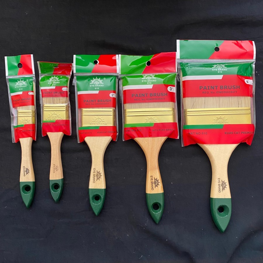 

KUAS CAT 1/2 3/4 1 / 1.5 / 2 / 2.5 / 3 / 4 KUAS TEMBOK KUAS KAYU KUAS TEMBOK