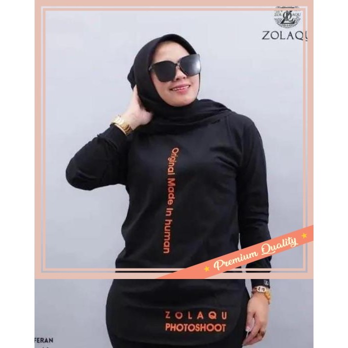 Busana Muslim Pria Wanita Murah Kekinian /Best KAOS ZOLAQU ATASAN SEMI TUNIK PAKAIAN WANITA OUTFIT C