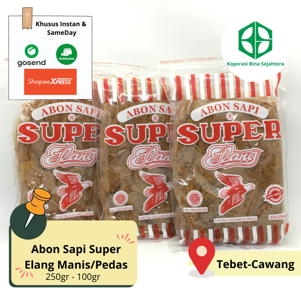 

Abon Daging Sapi Asli Cap Elang Khas Boyolali - 100gram