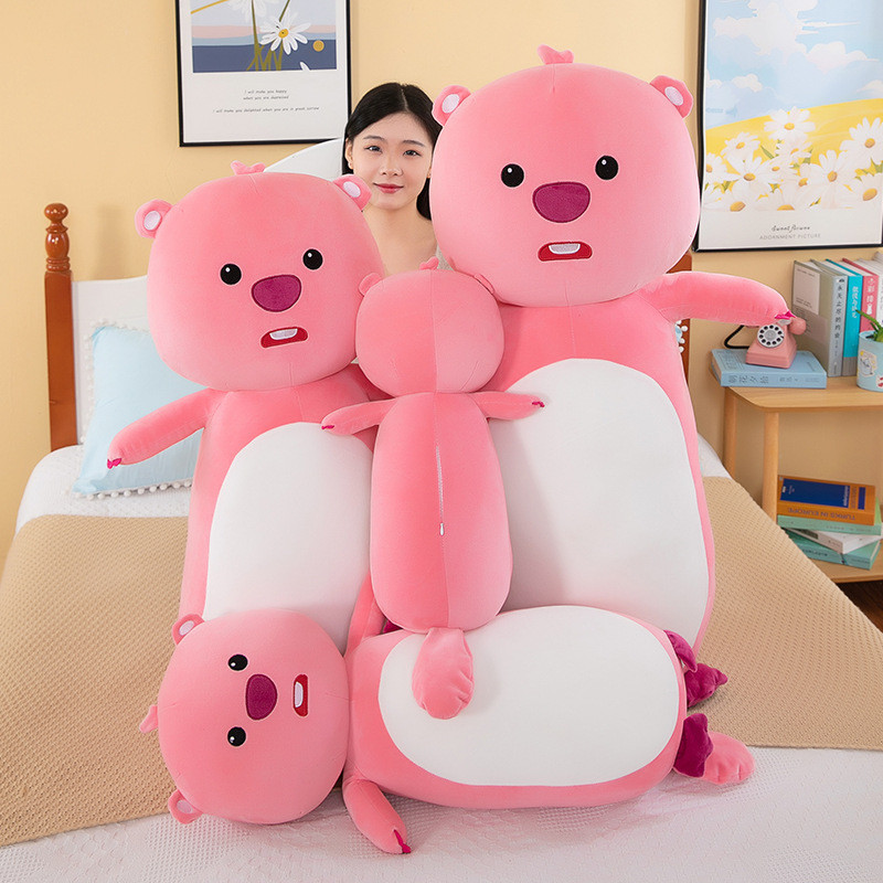 BONEKA LOOPY Long Beaver Pillow Loopy Plush Toy Bed Soft Sleeping Pillow Big Pillow Doll Accompanyin