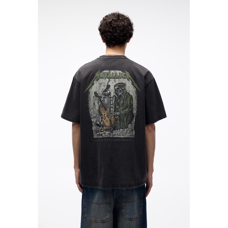 ABELZ.ID Metallica Printed T-Shirt Oversize Katun Adem