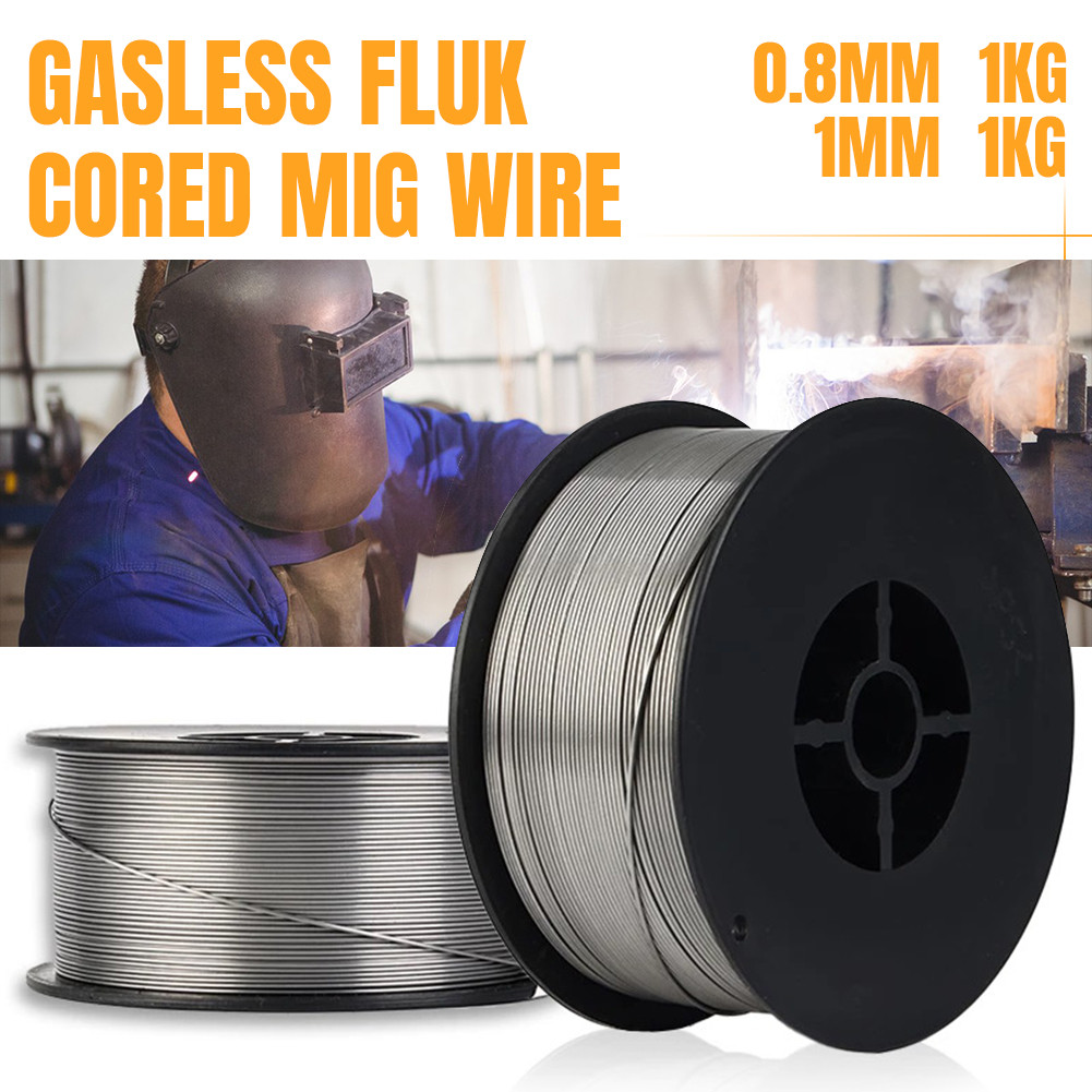Kawat Las Mig Co 1Kg 0.8 Gasless Fluxcore Wire Gasless Kawat Las Tanpa Gas / Kawat Las Co2 Mig Flux