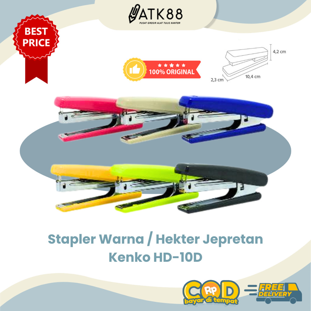 

[ATK88] Kenko Stapler - Jepretan Hekter Staples Isi No 10 HD-10D
