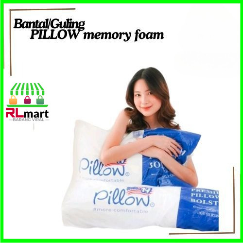 *BANTAL/GULING PILLOW109 MEMORY FOAM PREMIUM PILLOW BOLSTER