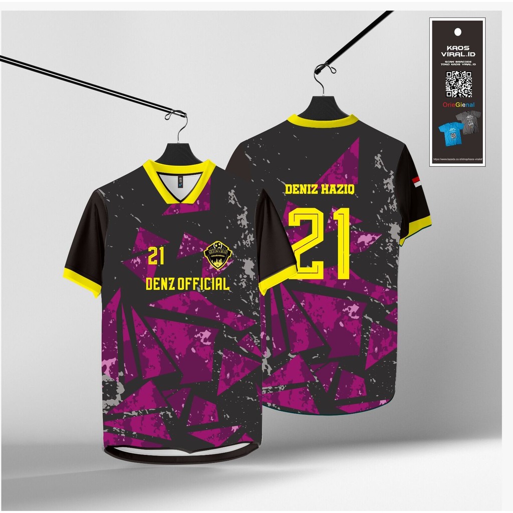 Jersey Bola Custome nama & nomor Punggung