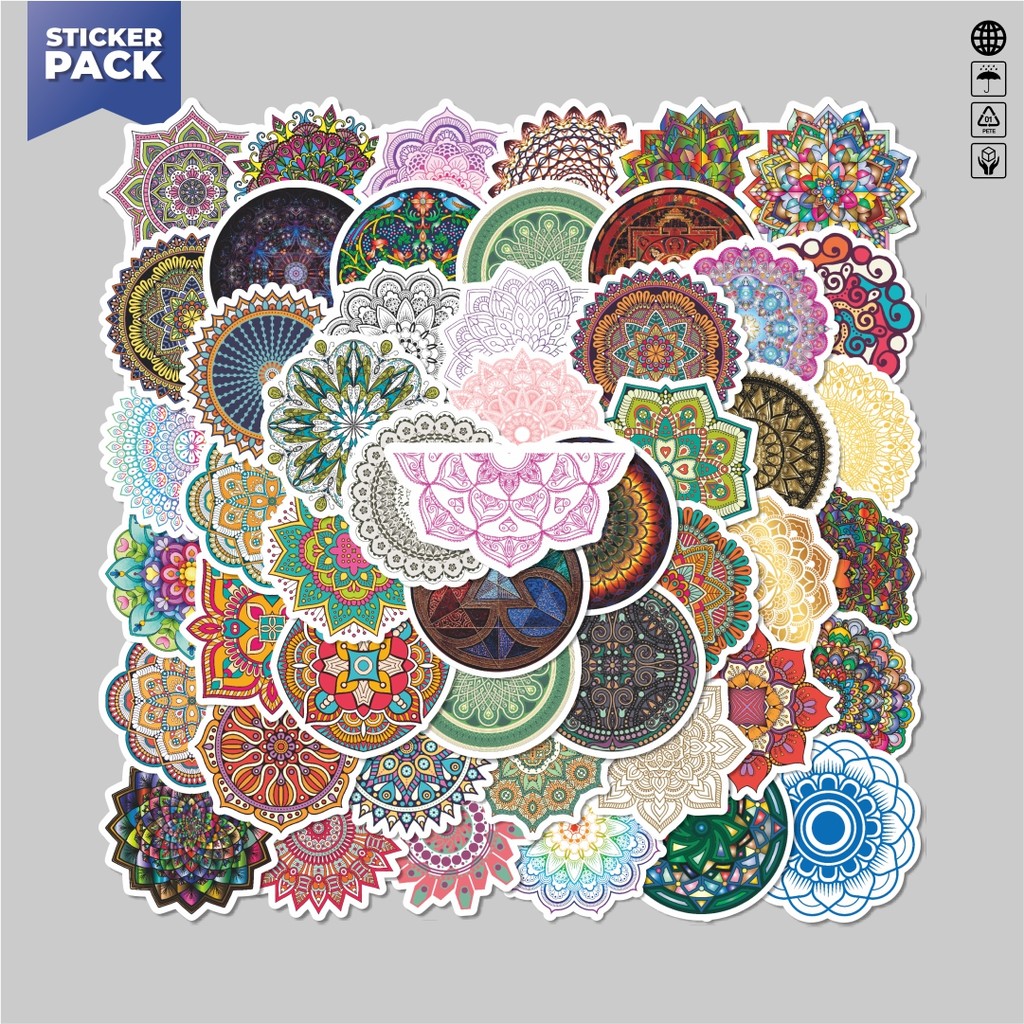 

[100PCS]Stiker Pack Stiker Datura Art Aesthetic Vinyl Anti Air Dekorasi Sticker Laptop Buku Journal Koper Helm Casing HP Gitar Helm Skateboard