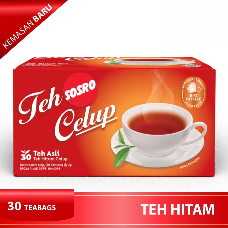 

Teh Celup Sosro isi 30 Bags (1 bks)