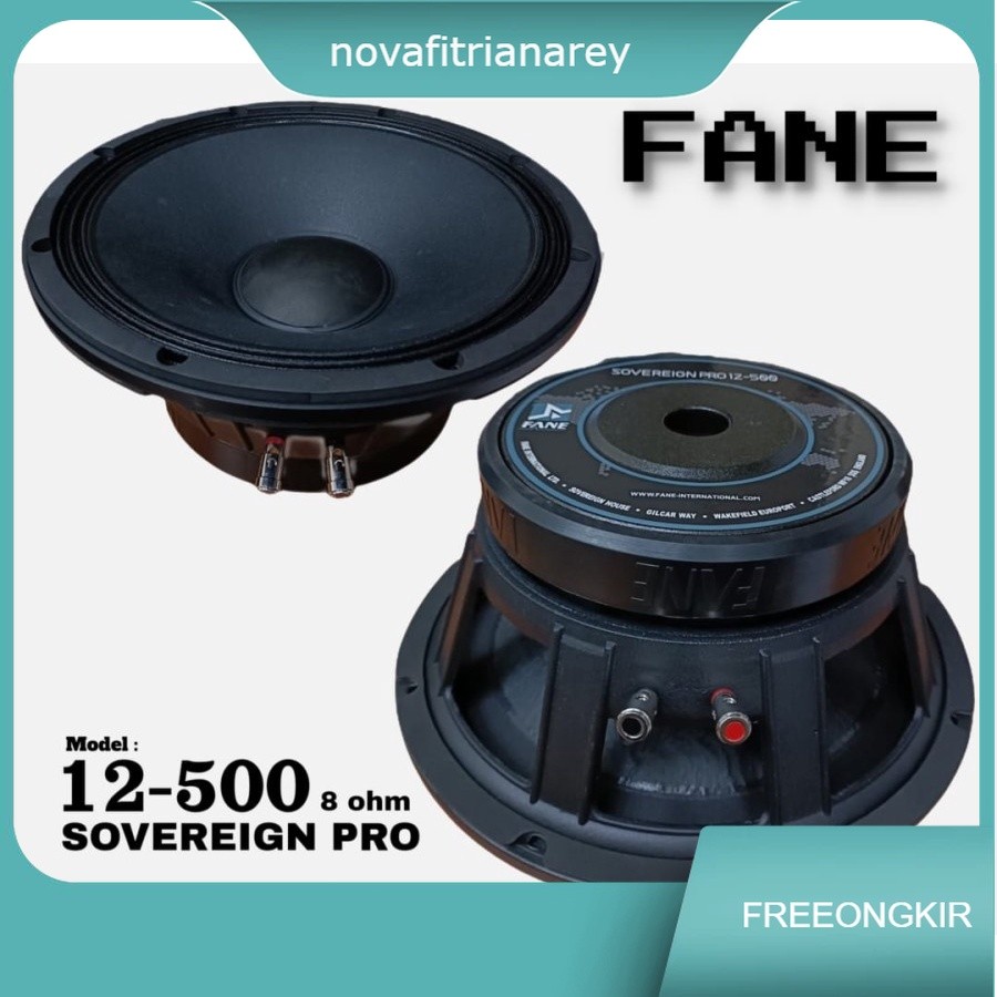 Komponen Speaker FANE SOVEREIGN PRO 12-500 FANE 12-500 PRO Original