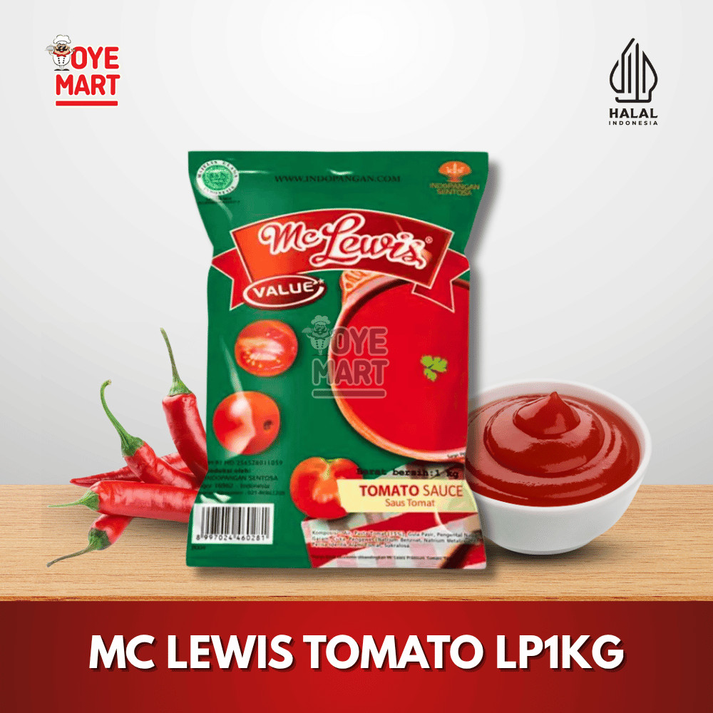 

MCLEWIS TOMATO SAUCE 1KG SAUS TOMAT
