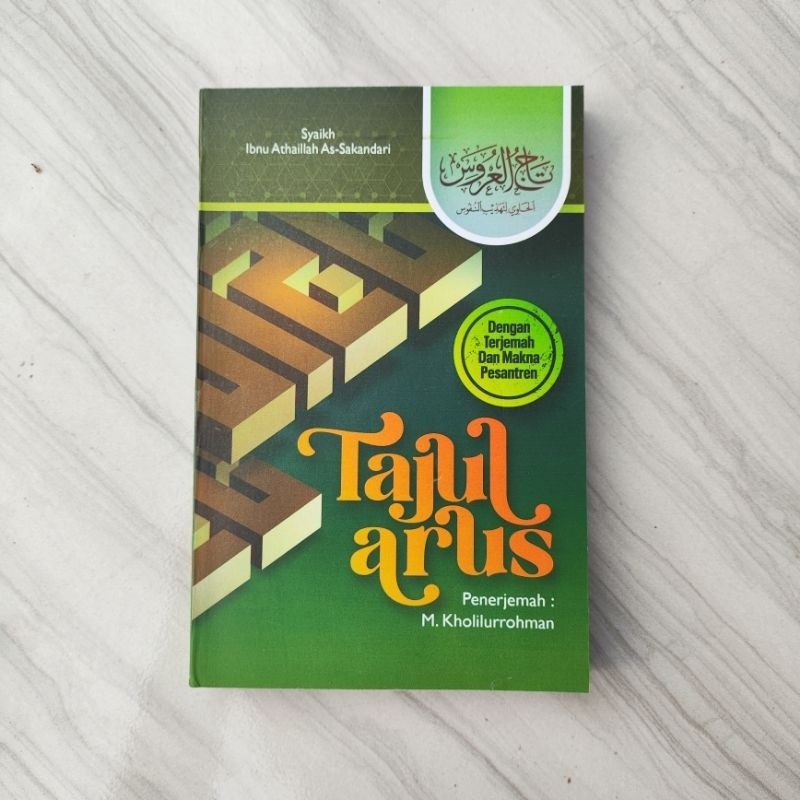 TAJUL ARUS DENGAN TERJEMAH DAN MAKNA PESANTREN SAKU ASLI
