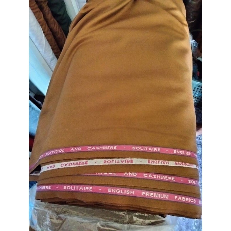 Kain Pemda Khaki Sedang Bahan Seragam PNS, PDH Wool Cashmere Mark Thomas