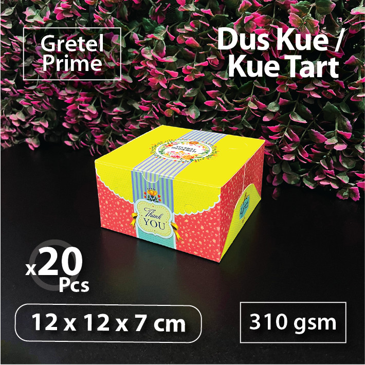 

Paket 20 pcs – Dus Motif 12 x 12 x 7 cm – Gretel Prime – Dus Kue Cake Box