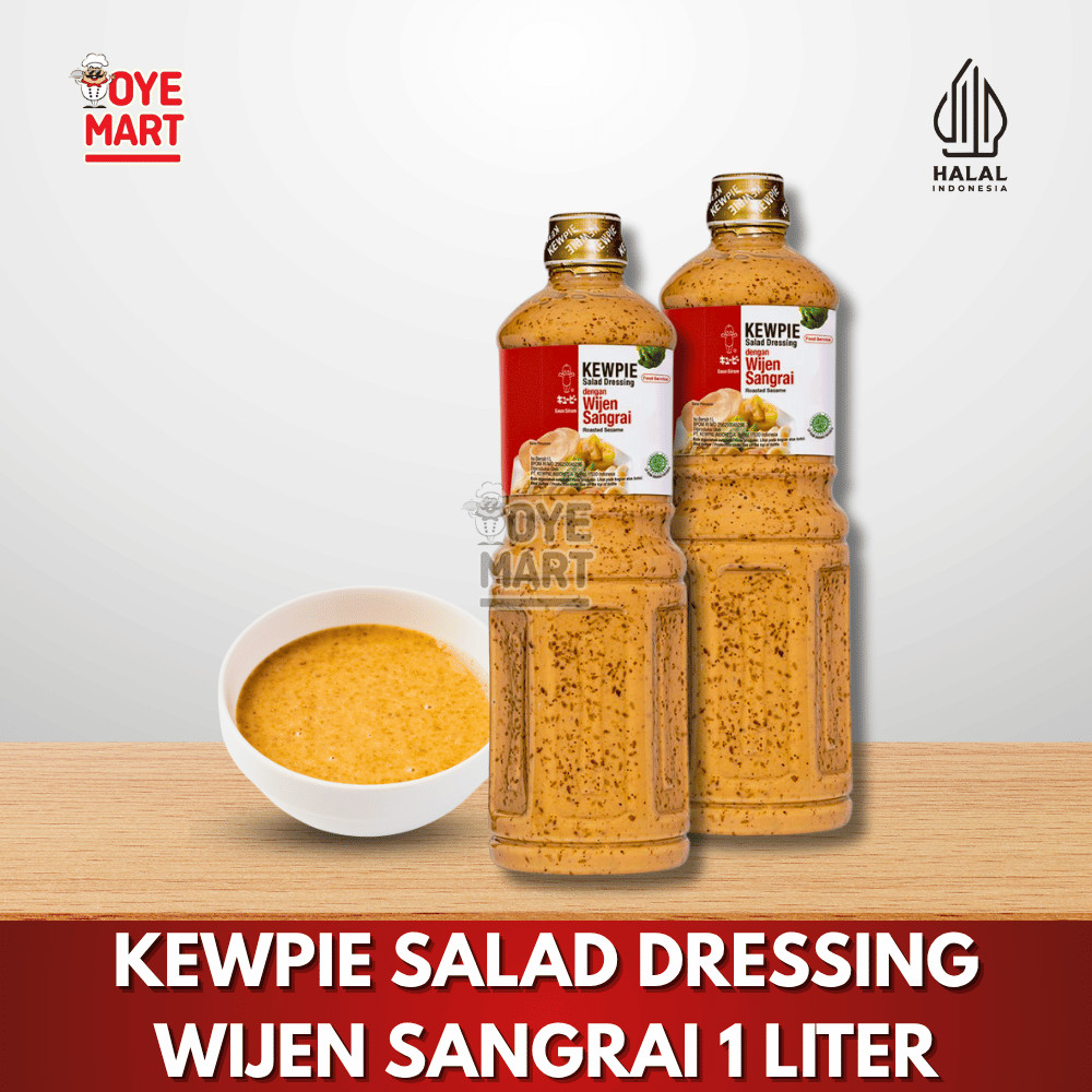 

KEWPIE SALAD DRESSING ROASTED SESAME 1LITER / SAUS SIRAM DENGAN WIJEN