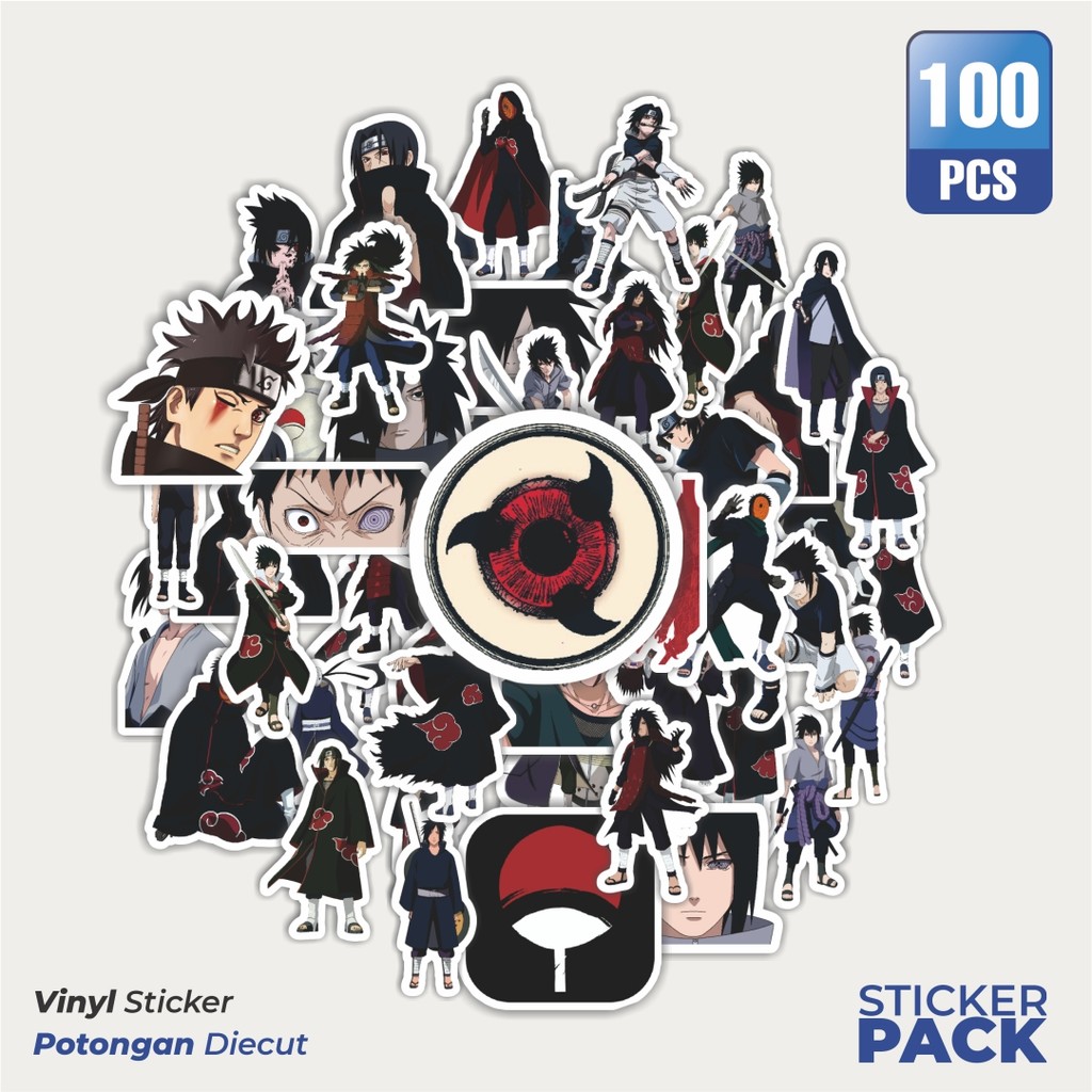 

Stiker Vinyl Stiker Anime Itachi Uchiha & Sasuke Uchiha Waterproof Aesthetic- Untuk Laptop, Motor, dan Helm - Paper Stationery Pack