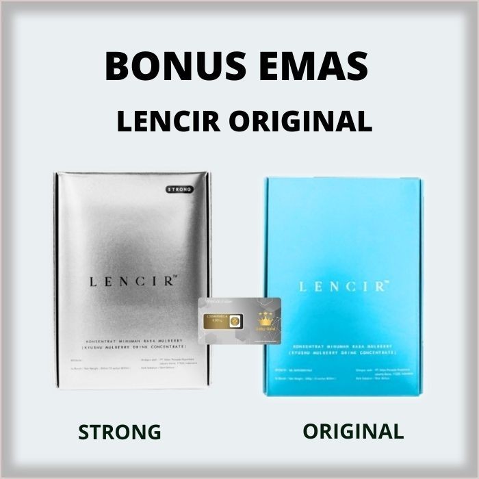 

LENCIR STRONG ORIGINAL - 1 BOX ISI 10 SACHET MINUMAN RASA BLACK RUBY PLUM LENCIR BPOM JEMIMAGINA
