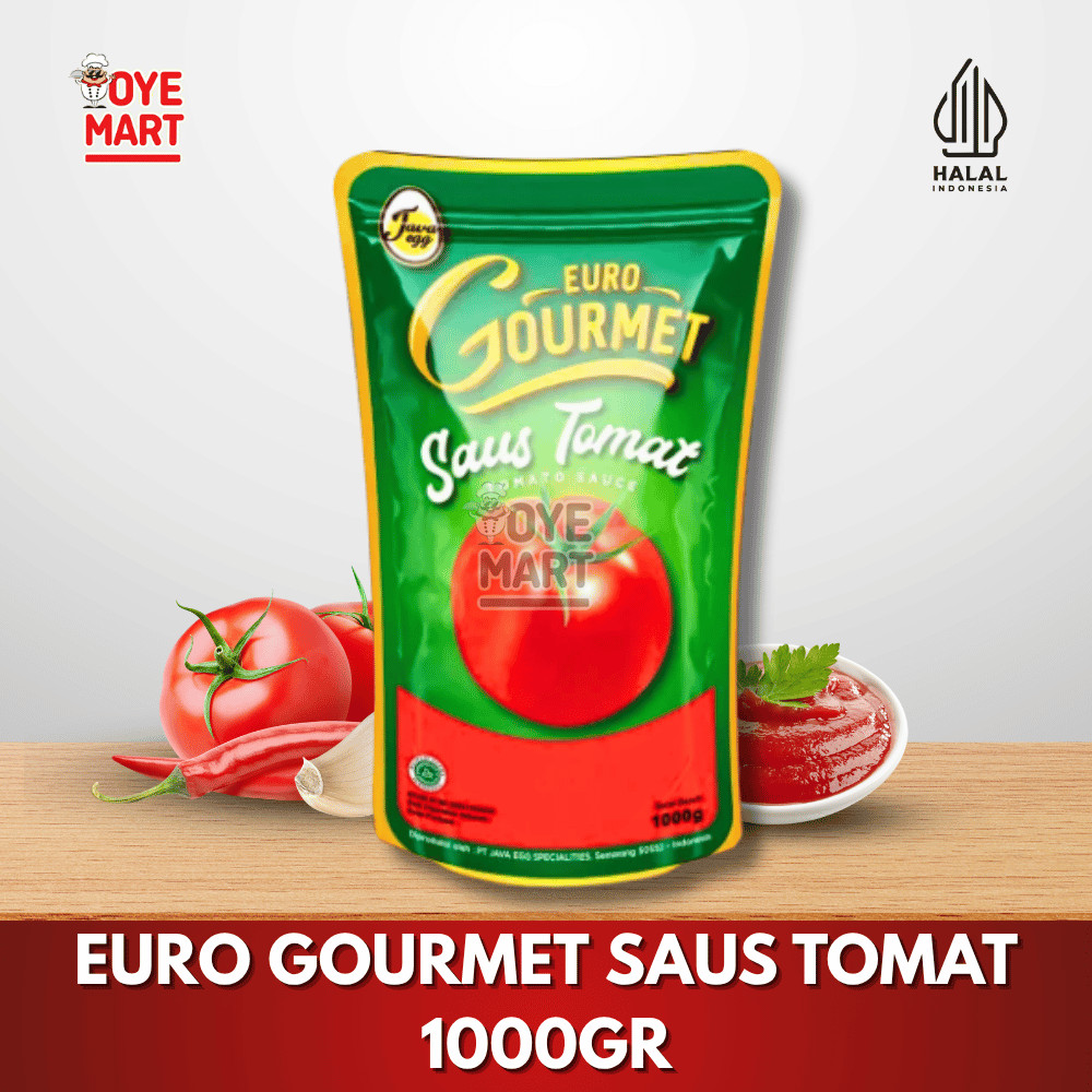 

EURO GOURMET SAUS TOMAT 1000GR HARGA PROMO MURAH / SAMBEL TOMAT /SAMBEL GORENG / SAMBEL PEDAS
