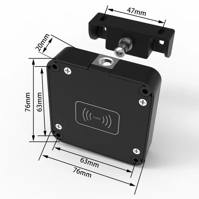 

Hidden Cabinet Lock / Drawer Lock RFID 13.56Mhz - App. TuyaSale