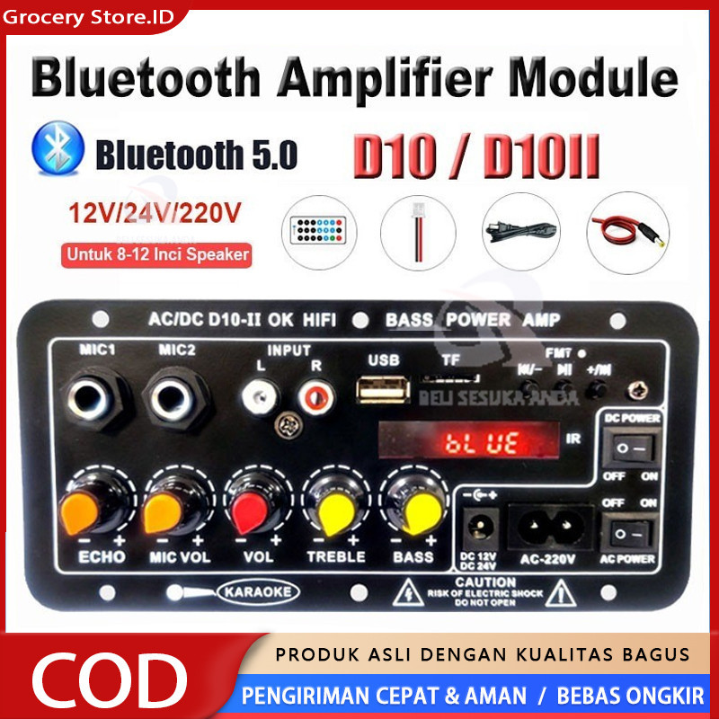 D10 II 900W Amplifier board Tampilan digital Power amplifier board Untuk 8-12 Inci Speaker 220V-DC 1