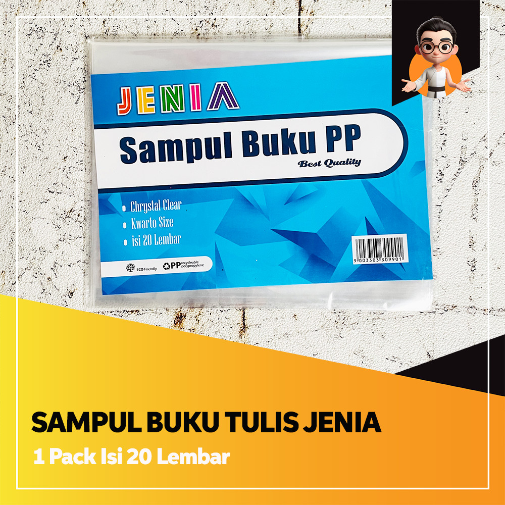 

Sampul Buku Tulis PP Kwarto JENIA – 38 & 58 Lembar | 1 Pack Isi 20 Lembar Tanpa Perekat