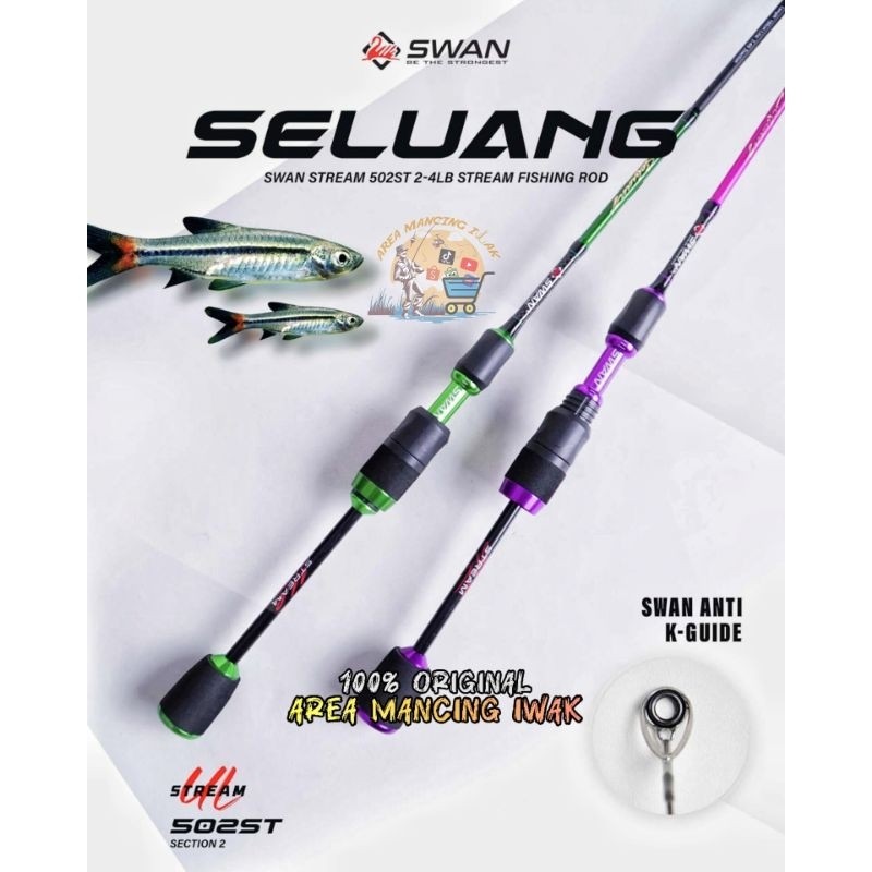 Joran SWAN SELUANG 502/150cm 2-4lb - JORAN WADER & UDANG SUPER LENTUR