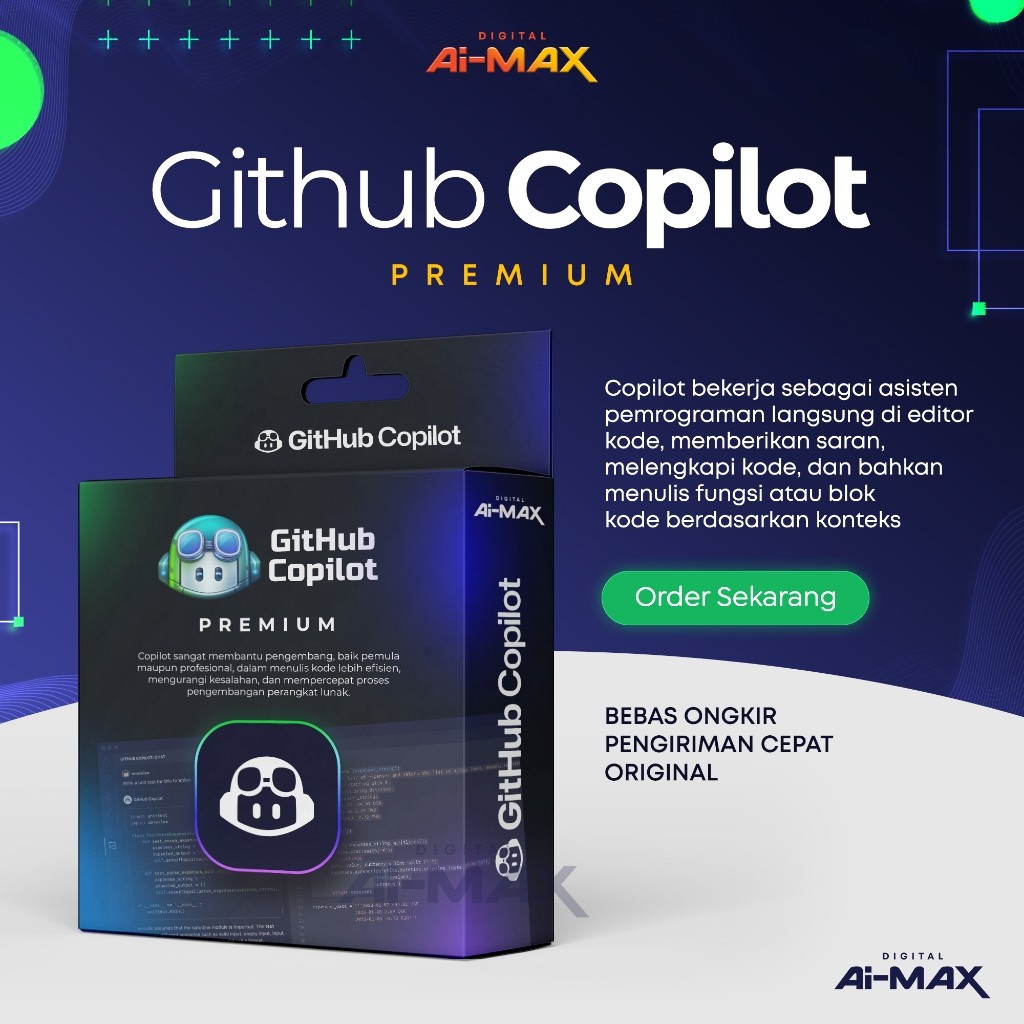 [1-1] Github Copilot PRO| Premium  [GitHub Copilot] Akses Premium [Student & Enterprise] 1 Bulan Gar
