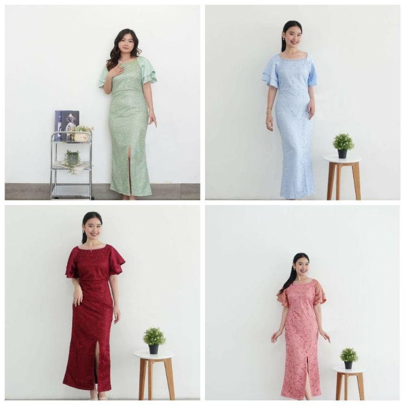 dress wanita model terbaru bahan cornelia agatha / dress natal / dress casual elegant / dress shangh