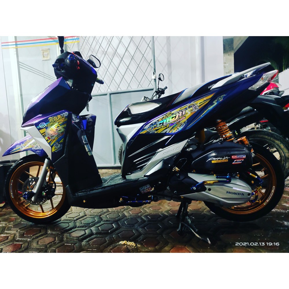 STRIPING TRANSPARAN HOLOGRAM VARIO LED 125, 150