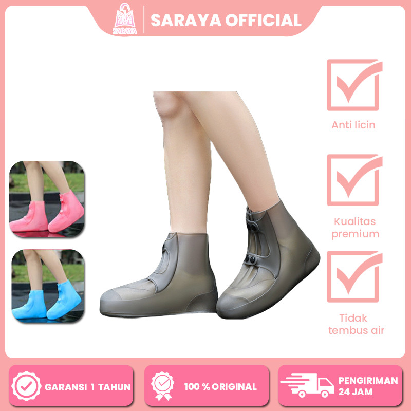 COVER SEPATU PELINDUNG SEPATU ANTI AIR TAHAN AIR DARI HUJAN ANTI AIR RAIN COVER SEPATU SARUNG SEPATU